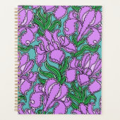 Paarse Irises Planner (Voorkant)