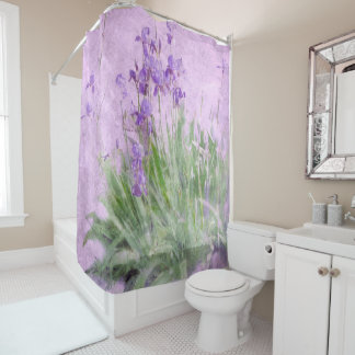Paarse Irises Shower Curtain Douchegordijn