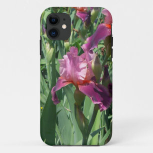 Paarse Irises Spring Floral iPhone 11 Hoesje