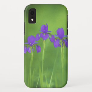 Paarse irisschildering - Oorspronkelijke blowerend iPhone XR Hoesje