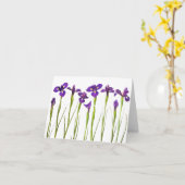 Paarse Irissen - de Gepersonaliseerde Sjabloon van (Gele Bloem)