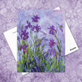 Paarse Irissen Landschap Claude Monet Briefkaart
