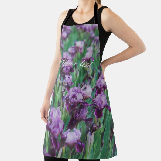 Paarse irissen schort (Insitu)