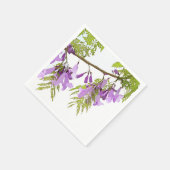Paarse Jacaranda Bloemen Servet (Hoek)