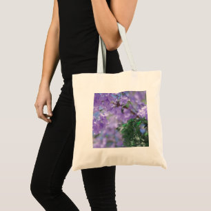 Paarse Jacaranda-boombloemen Tote Bag