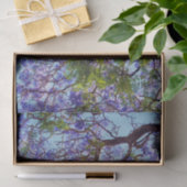 Paarse Jacaranda-boomolie verf, weefselpapier Tissuepapier (Geschenk)