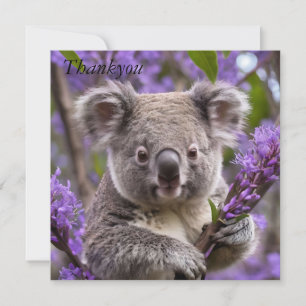 Paarse Jacaranda Koala Beer, Bedankkaart