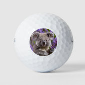 Paarse Jacaranda Koala Beer, Golfballen (Voorkant)