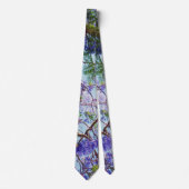 Paarse Jacaranda Tree Art, Stropdas (Voorkant)