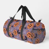 Paarse Jack-O-Lantern Halloweenpatroon Plunjezak (Rechterhoek)