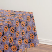 Paarse Jack-O-Lantern Halloweenpatroon Tafelkleed (Voorbeeld)