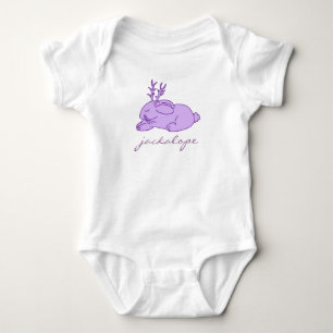 Paarse Jackalope Romper