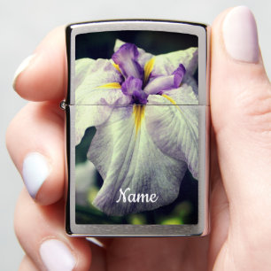 Paarse Japanse Iris Bloem Close-up Persoonlijk