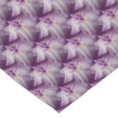 Paarse Japanse Iris Floral Pattern Korte Tafelloper (Hoek)