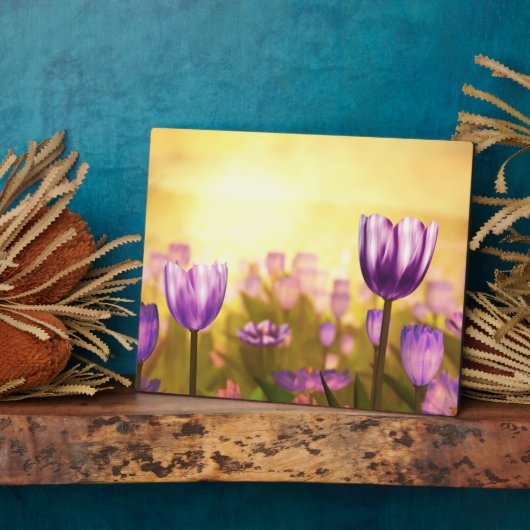 Paarse Jubilee Plaque Fotoplaat (Zijkant)