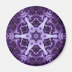 Paarse juwelen Crystal Round Magnet Magneet
