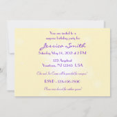 Paarse Kaart voor het aanhalen van peach Butterfly (Achterkant)