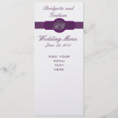 Paarse kaarten van het Menu van de Weddenschap op (Voorkant)