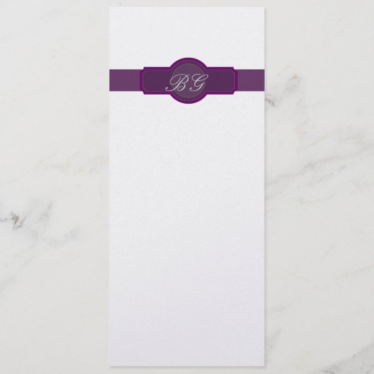 Paarse kaarten van het Menu van de Weddenschap op  (Achterkant)