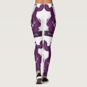 Paarse kabeljauw, misschien wel overweldigende vlu leggings (Achterkant)