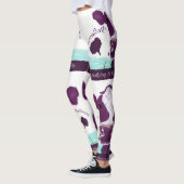 Paarse kabeljauw, misschien wel overweldigende vlu leggings (Links)