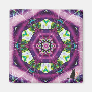 Paarse Kaleidoscoopmagneet Magneet