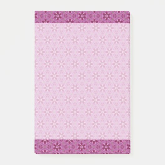 Paarse Kaleidoscopen Sticky Note Pad (Voorkant)
