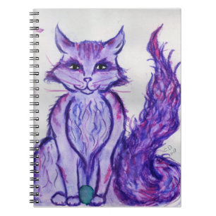 paarse kat notitieboek