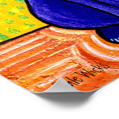 Paarse kat poster (Hoek)