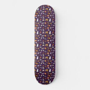 paarse kat-vormgeving voor kattenliefhebbers - skateboard
