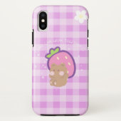 Paarse Kawaii Beer esthetisch Case-Mate iPhone Case (Achterkant)