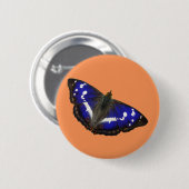 Paarse keizersvlinder ronde button 5,7 cm (Voorkant /achterkant)