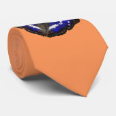 Paarse keizersvlinder stropdas (Opgerold)