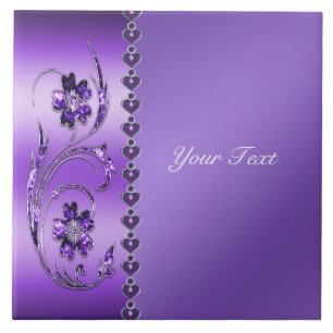 Paarse keramische keramische tapijten tegeltje