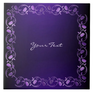 Paarse keramische keramische tapijten tegeltje