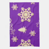 Paarse kerst theedoek (Verticaal)