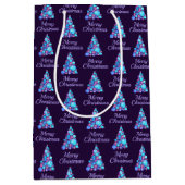 Paarse kerstboom Matin Medium Cadeauzakje (Voorkant)