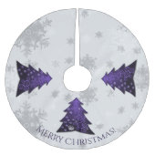 Paarse kerstboomrok kerstboom rok (Voorkant)