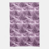 Paarse Kerstmispatroon#13 ID1009 Theedoek (Verticaal)