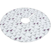 Paarse Kerstmispatroon#5 ID1009 Kerstboom Rok (Gekanteld)