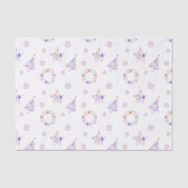 Paarse kerstpapier tissuepapier