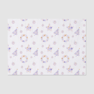 Paarse kerstpapier tissuepapier