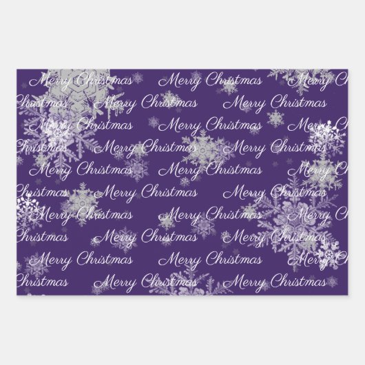 Paarse kerstversiering — Papieren vellen met onmid (Voorkant 3)