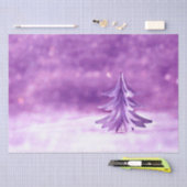 Paarse kerstwinter Wonderland Tissuepapier (Craft)