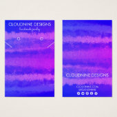 Paarse Ketting juwelen-kaart Visitekaartje (Voorkant /achterkant)