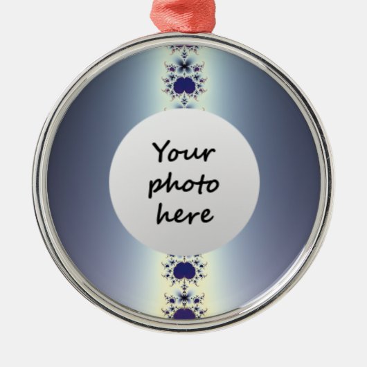 Paarse Ketting kerstboom Ornament (Voorkant)