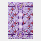 Paarse keukenhanddoek (Verticaal)
