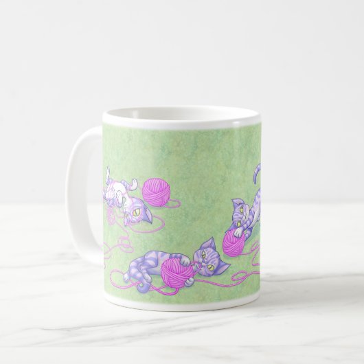 Paarse keukenroze koffiemok (Voorkant links)