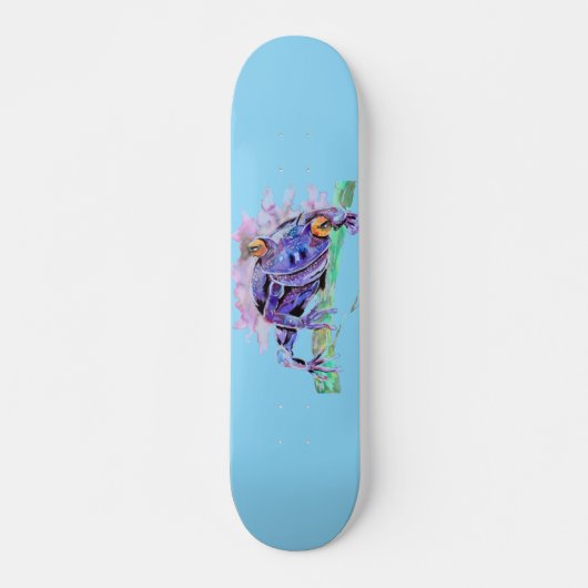 Paarse kikker skateboard (Voorkant)