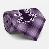 Paarse kikker stropdas (Opgerold)